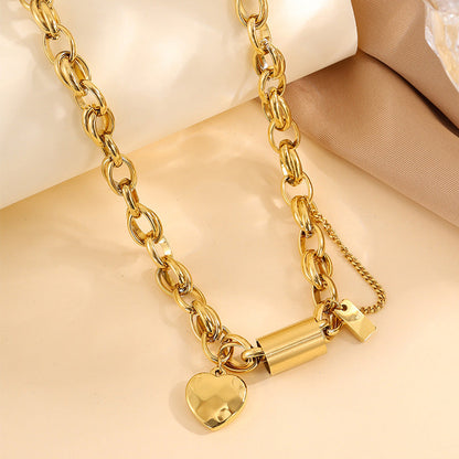 Heartened Chunky Necklace | Gold
