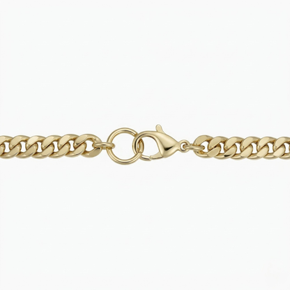 Estate Cuban Bracelet | White Gold