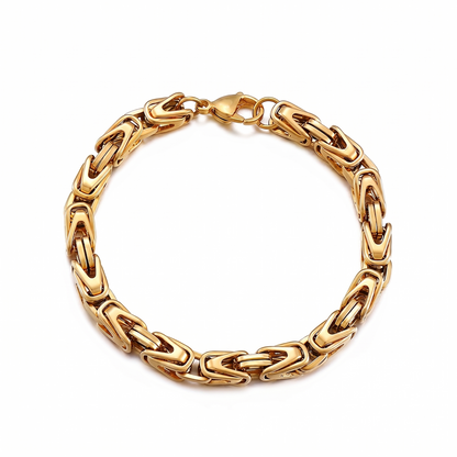 Lucian Crown Link Bracelet | Gold