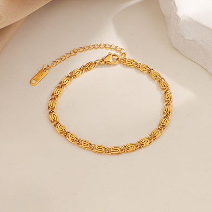 Nusa Woven Chain Bracelet | White Gold