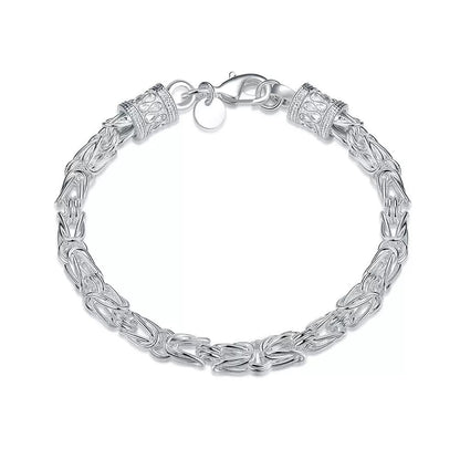Maximus Royal Weave Bracelet | White Gold