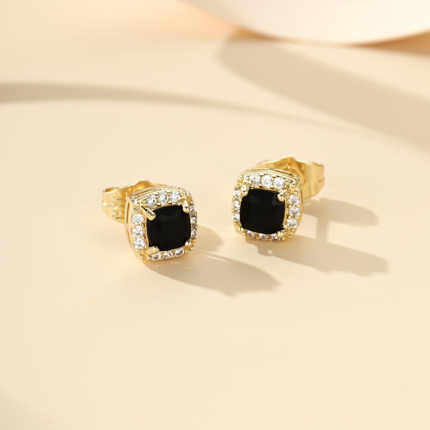 Midnight Royale Stud Earrings | White Gold