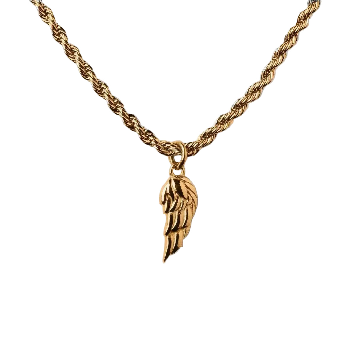 Elio Wing Pendant Necklace | Gold