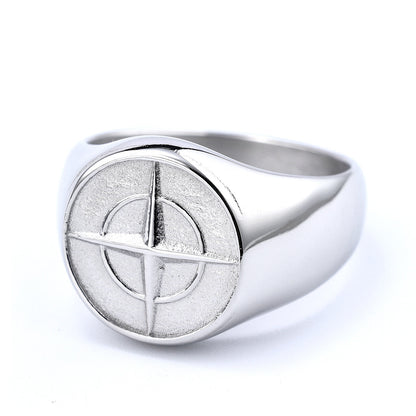 Classic Compass Signet Ring | Gold