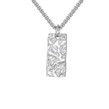 Ziven Hammered Bar Necklace | Gold
