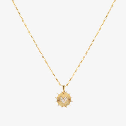 Sunray Love Necklace | Gold