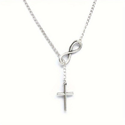 Eternal Cross Pendant Necklace | Gold